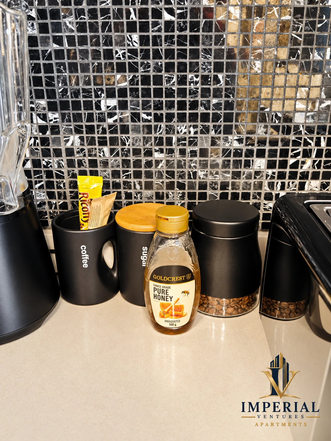 Coffee and tea preparation area